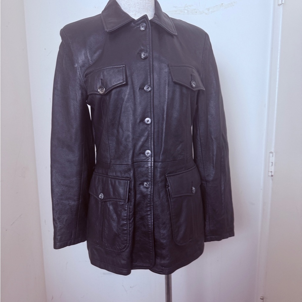 Women’s or Men’s Black Leather Jacket
